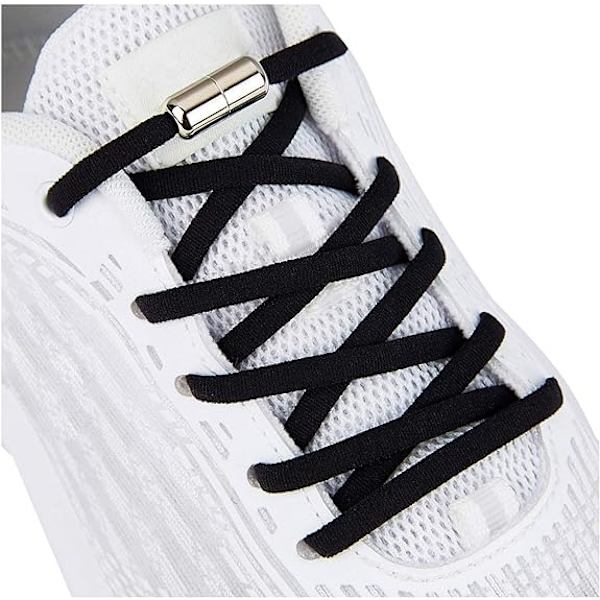 10 par Elastiske Snørebånd til Børn og Voksne Sneakers, Elastiske Snørebånd uden Knude