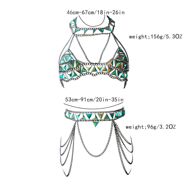 Guld-silverfärgad tunn kedja med blomspetsar, bikini-kroppskedja, halsband, smycke för kvinnor Single waist chain 1pcs