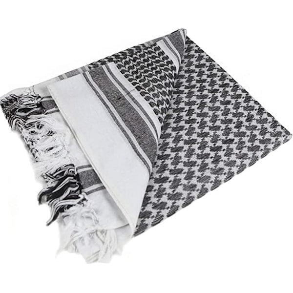 Militär Shemagh Taktisk Öken Keffiyeh Halsduk med Fransar_RY