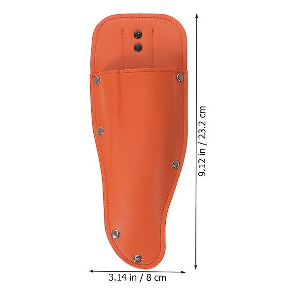 Salong Saxväska Saxhållare PU-Läder Saxväska Frisörverktyg Hållare Ljusbrun Light Brown 23.2x8cm