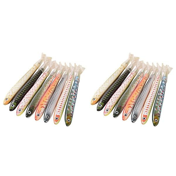 32 stk Tegneserie Simulering Fiske Design Kulepenn Kreativ Signering Penn Student Kontorrekvisita Skole 16 pcs 14.3*2.5cm