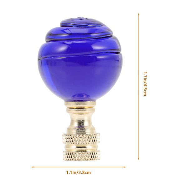 Lampe Topper Lys Knapp Dekorasjon Lys Tilbehør For Gulvlampe Bordlampe Blå 4.5x2.8cm Blue 4.5x2.8cm