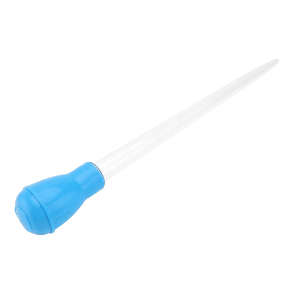 Akvarium Rengørings-Pipette Dråbefiske Tankrenser Koralfoder Manuel Akvarium Rengøring Affaldsfjerner Blue