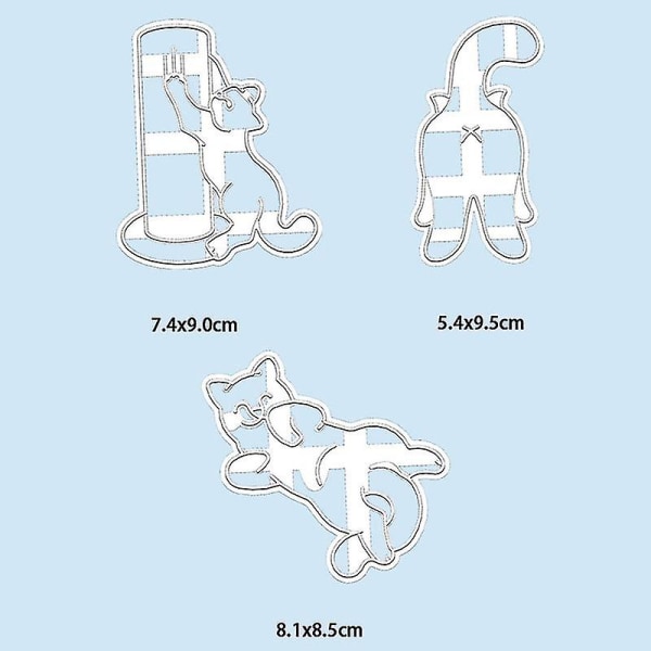 1/3 stk Kattkjeksformer Kitty Butt Form DIY Kjekskjeksform Stempel Bakeware HfmqvA A