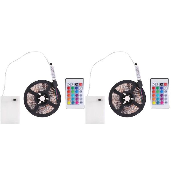 3 st 2 meter 5v 5050 RGB-remsa Ljus Kreativ Dekorativ Remsa Ljus Scen Layout Remsa Ljus För Pa 2pcs M