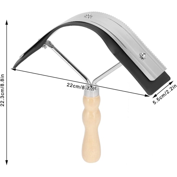 Heste Svette Skrape Sklisikker Heste Rengjøring Grooming Verktøy med Ergonomisk Sklisikker Håndtak Gård Forbruksvarer for Kveg Esler