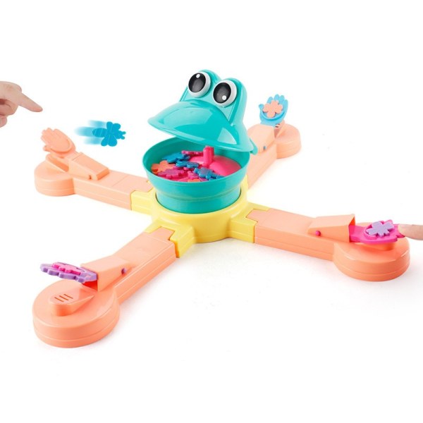 Mate puslespill Leker for barn, frosk spiser bein Moro læring og utdanning Aktivitetssett for småbarn Konkurranse Multiplayer Interactive