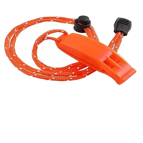 Super Hög Säkerhetsvissla med Snodd, Perfekt för Kajakpaddling, Båtfärd, Simning, Vattenöverlevnad, Vandring, Camping, Klättring 6-pack