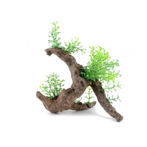 Akvarium Dekorationer Magic Aquarium Harpiks Dekoration Pavillon Farverig Bro Træ Rockery Harpiks Dødt Træ A