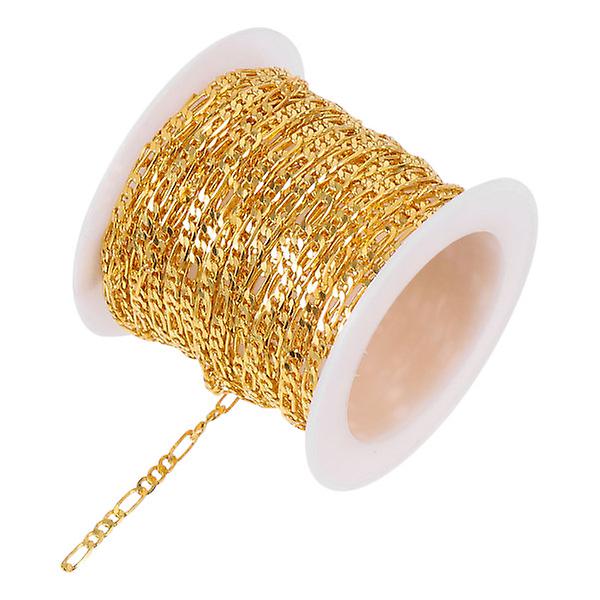 1 rulle av gör-det-själv-halsband Kedja Kopparkedja Gör-det-själv-halsband Smycken Kedja MaterialGolden500X0,25CM Golden 500X0.25CM