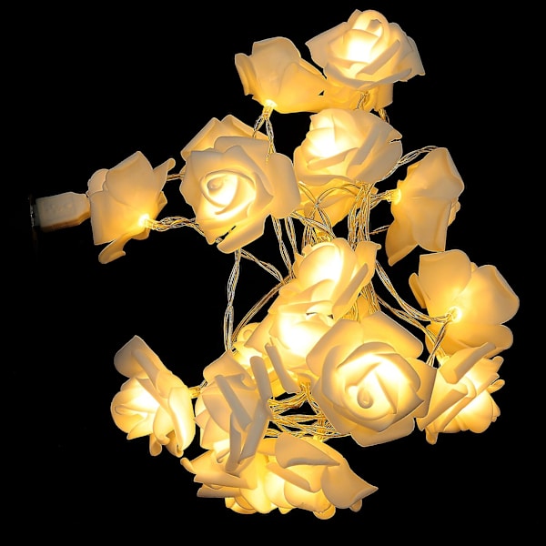LED-ulkovalot Jouluvalot Keijuvalot LED-simulointiruusuvaloketju W White 300x5x5cm