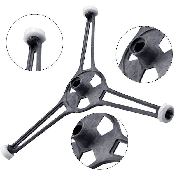 Universal Mikrobølgeovn Tripod Arm Drejeskive Støtte Mikrobølgeovn Drejeskive Trekant Beslag Til Mikrobølgeovnen (1 stk, Sølv)