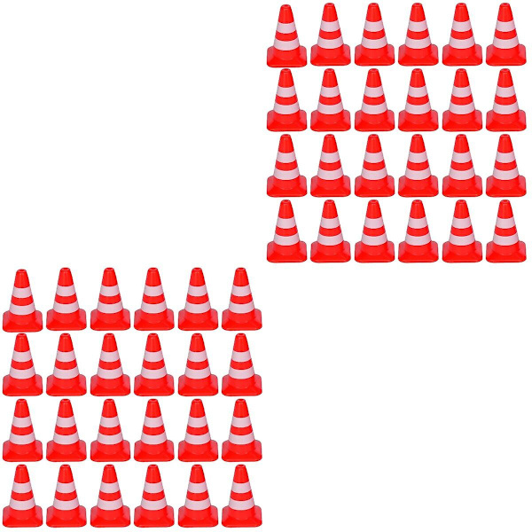 250 kpl Lapsia Varten Suunniteltuja Liikennekartioita, Päiväkotien Opetusvälineitä, Liikennemerkkileluja, 100 kpl 2,5 x 1 x 1 cm 100 pcs 2.5X1X1CM