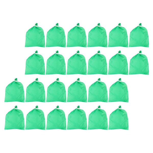 100 stk. Stof Vækstposer Drue Netposer Frugtbeskyttelsesnetposer Barriere Frugtposer Frugtplantepotter Grøn 20X30CM Green 20X30CM