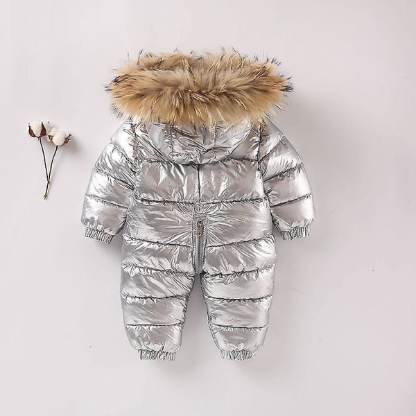 Baby yksiosainen pehmustettu takki untuvatakki, paksuuntunut lasten untuvaasu 100 cm harmaa grey 100cm