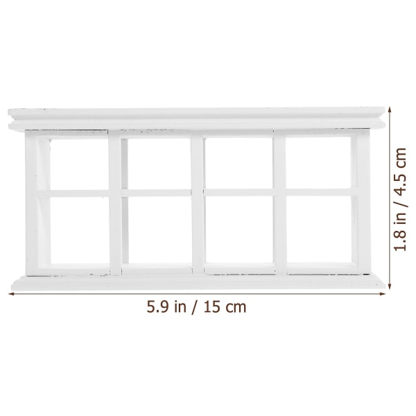 Mini Kakkukabinetti Miniatyyrihuonekalut Käsityö Mini House Kakku Näyttökaappi Mini House Dekoratiivinen Valkoinen 15X7.3X4.5CM White 15X7.3X4.5CM