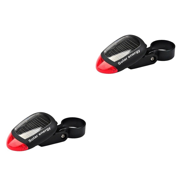 3 st Solar Drivna Cykel Bakljus Ljus Baklykta Energibesparande 2 st 2pcs