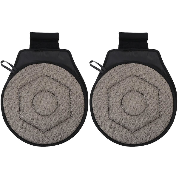 4 stk. Roterende Svingbar Bilstolseteputer Roterende Seteputer Svingbar Stol Pute 2 stk 43x38cm 2pcs 43x38cm