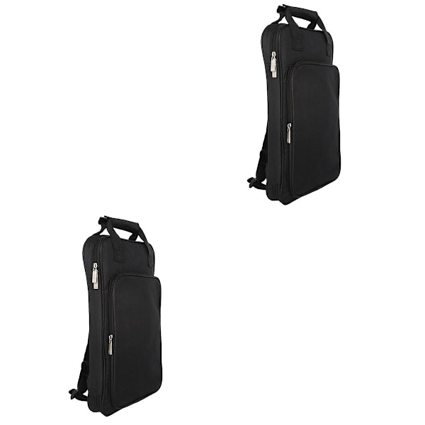 2 stk Trommestik Taske Rygsæk Professionel Oxford Klud Trommestik Opbevaringstaske 2 stk 45,4x28cm 2pcs 45.4x28cm