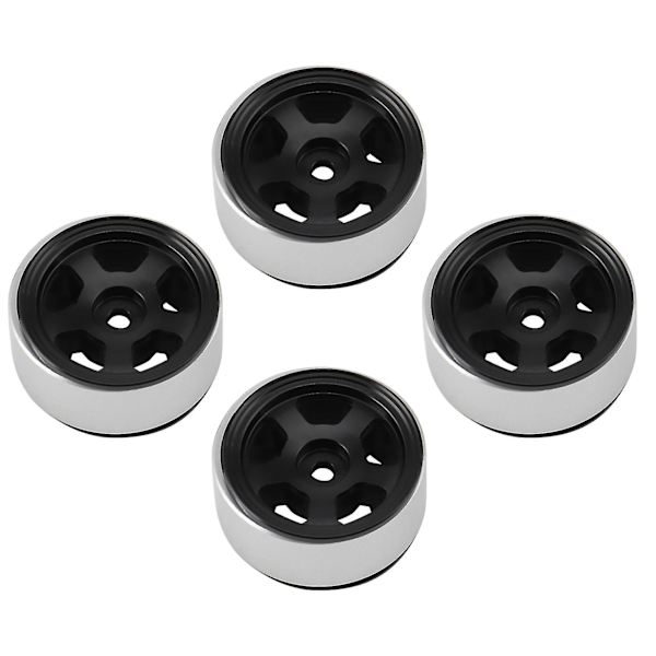 4 st CNC Metall Beadlock Hjulnav Kompatibla med 1/24 RC Spårtyp, 1