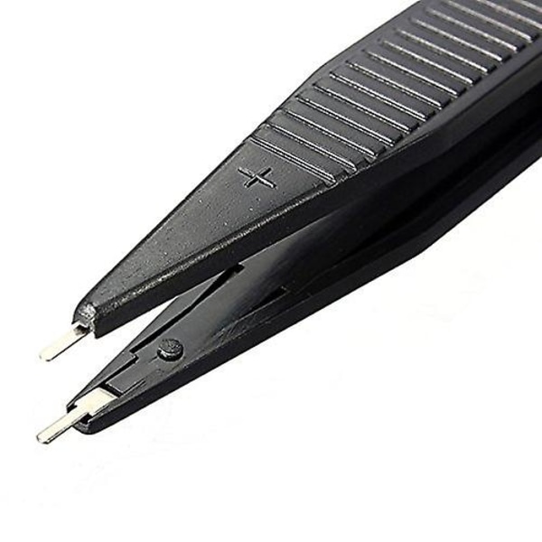 Daniu Smd Induktor Test Meter Klips Probe For Resistor Kondensator Multimeter (1 stk, Svart)