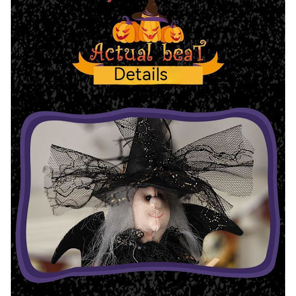 Halloween-ripustuskoristeet Haamu Kurpitsa Haamu Noita Nukke Halloween-sisustus Puutarhakoristeet Juhlat Baari
