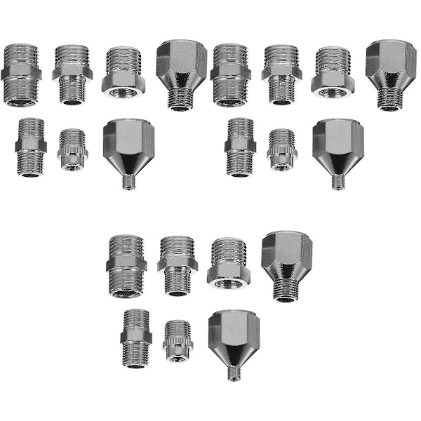 3 Sarjaa / 7 kpl Ilmaharjan Sovitin Nopea Liitäntä Irrotusliitin Ilmaharjan Letkulle 3 Sarjaa 2X1.1cm 3 Sets 2X1.1cm