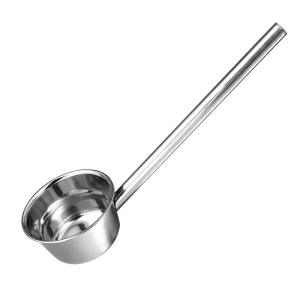 Multifunktionel Langskaftet Øse i Rustfrit Stål Havevandingsske Køkken Vandskuffe Sølv 35*16 Silver 35*16cm