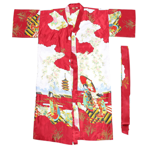 Summer Nightgowns Women Robe Women Floral Kimono Sleepwear Flower Printed Kimono Pyjama Set Women Ba