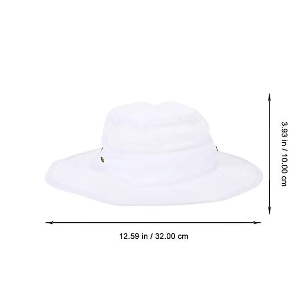 Solskyddande Strandhatt för Barn Andningsbar Mesh Bucket Hat Unisex Strandhatt Vit 32X32X10CM White 32X32X10CM