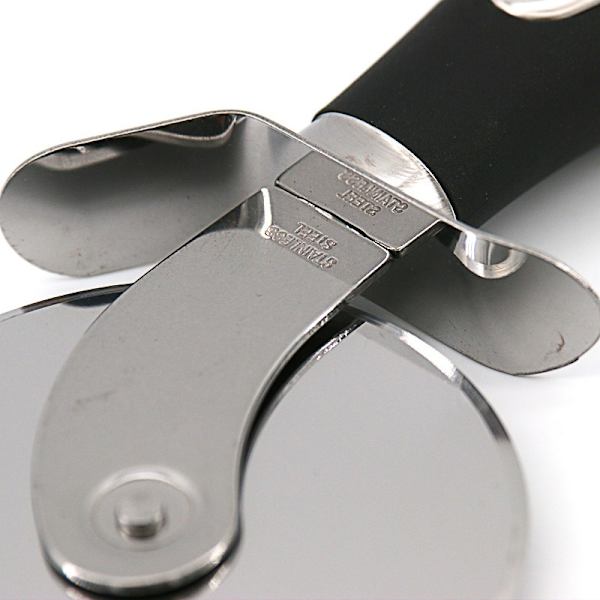 Pizzakniv - Premium Pizzakniv för Köket - Superskarp och Lätt att Rengöra Pizzaskärare, Pizzahjul Svart