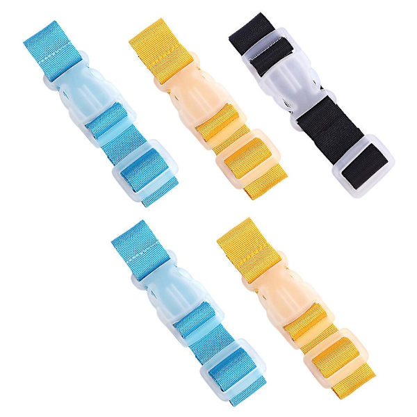 5 kpl Matkatavaroiden Soljet Hihnat Matkatavaroiden Ripustus Solki Käytännöllinen Matkatavaroiden Vyöt Sekalaiset Värit 30X2.5CM Assorted Color 30X2.5CM