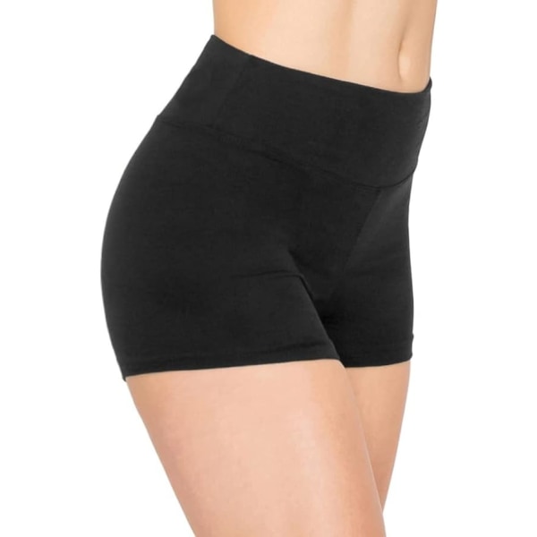 Yoga-shorts for kvinner – Premium smøraktig, myk, solid strekk cheerleader, løpende dans, volleyball, korte bukser
