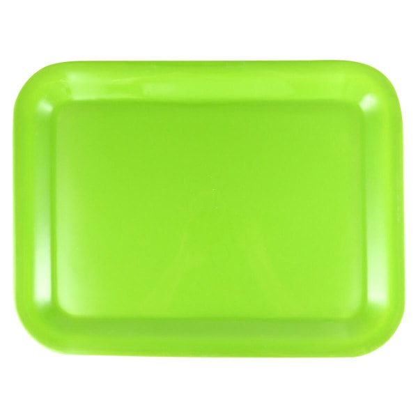 1 stk Rektangulær Tallerken Husholdningsmad Bakke Fastfood Tallerken Brød Frugtbakke Grøn 38,5X28,5X2CM Green 38.5X28.5X2CM