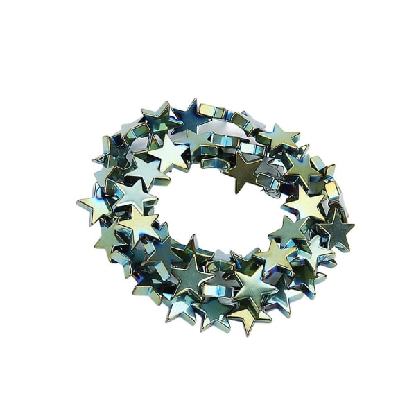 1 set Femuddig stjärna lös pärla hematit Pentastar lösa pärlor Gör-det-själv smycketillbehör (grön 6 mm 62 korn) Grön Green