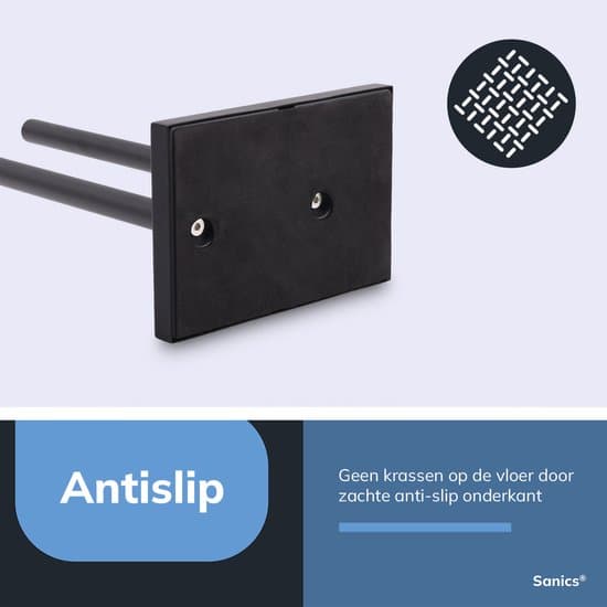 Sanics Fritstående Toiletpapirholder med Reserveopbevaring, 2-i-1 Rustfrit Stål Holder til 4 Ruller, Sort til Moderne Badeværelse