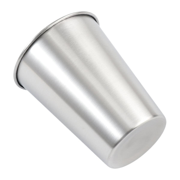 4 kpl 500 ml Ruostumattomasta Teräksestä Valmistettu Olutmukit Kannettavat Yhden Kerroksen Mukit Ulkokäyttöön Kahvikupit Auton Kupit (hopea) 350 ml 10,5 x 8,3 x 5,7 cm 350ml 10.5x8.3x5.7cm