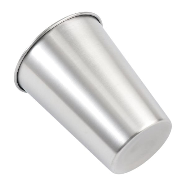 4 st 500 ml Rostfritt Stål Ölkopp Bärbar Enkelväggad Mugg Utomhus Kaffekopp Bilkopp (silver) 350 ml 10,5x8,3x5,7 cm 350ml 10.5x8.3x5.7cm