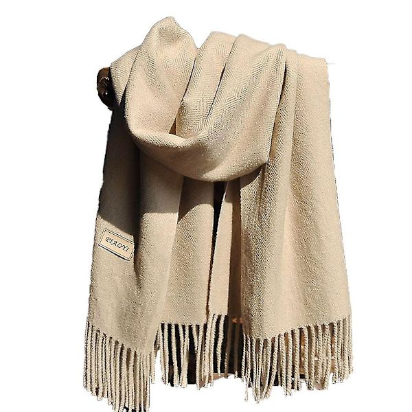 Sommer skjerf - Oversized langt lett lin stoff skjerf - Naken Nude