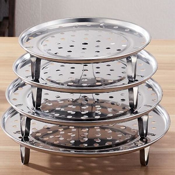 Dampstativ, rustfritt stål dampstativ rundt dampbrett kjøleristinnlegg med støtteføtter for gryter, panner, Crock-Pots