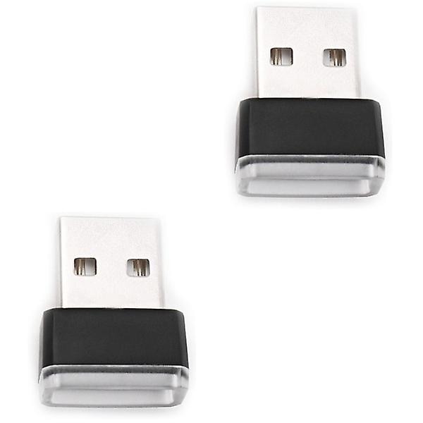 3 st Mini USB LED-lampa Bil Atmosfärsbelysning För Laptop Tangentbord Power Bank Bärbar Nattlampa (röd) 2pcs
