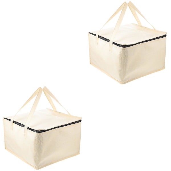 2 stk. Bærbar Kage Termisk Taske Take-out Mad Isoleringstaske Klud Take-away Mad Pose 2stk 35X35X23CM 2pcs 35X35X23CM