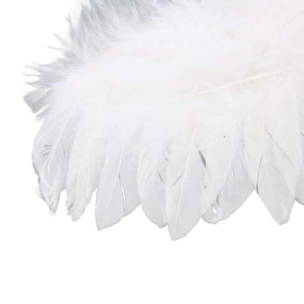 2 Pcs Doll Feather Wings, Black and White Soft Comfortable Feather Angel Wings for 1/3 1/4 1/6 Dolls
