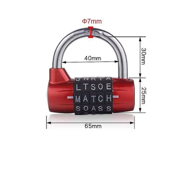 5-cifret Kombination Hængelås Sort - Kombinationslåse - Cykellås Laptop Rygsæk - Perfekt Til Escape Rooms (1 stk)