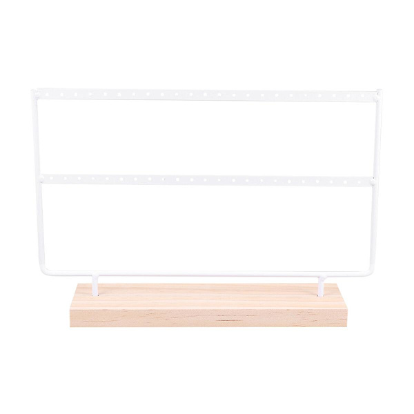 Ørepynt Stativ Ørepynt Display Stativ Soverom Display Stativ Smykke Oppbevaringsstativ Halskjede Display H White 20.5X14cm