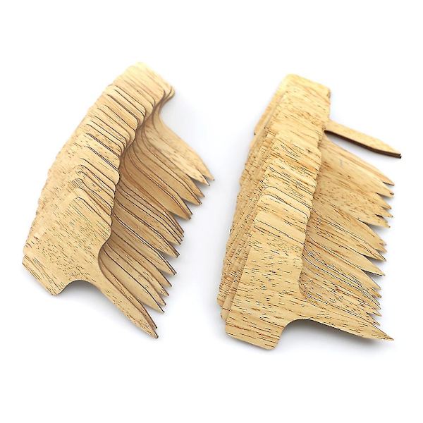 50 Holdbare Plante Etiketter, T-formet Tre Plante Etiketter, Vanntette Hage Etiketter (6 X 10 Cm)