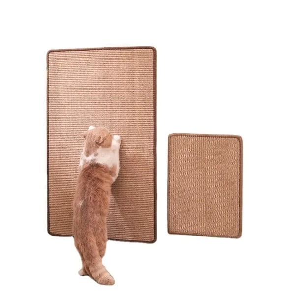 Teppe katte skrapematte , 2 pakker sisal stoff katte skrapepute for innekatter med selvklebende krokløkke tape, Cat Scratching R