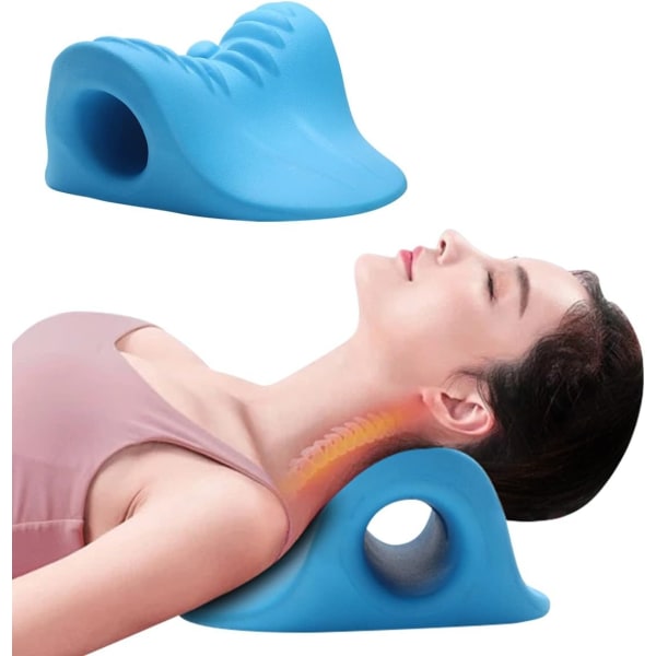 Nakke- og skulderafslapningsmiddel - Smertelindring - Kiropraktisk pude til smertelindring og justering af cervikal rygsøjle - Nakkestrækning