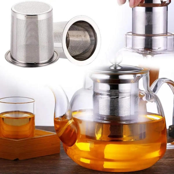 Koldbrygget Kaffe Filter til Bredmundet Masonkrukke, Fødevarekvalitet 304 Rustfrit Stål, Ultrafint Net, Te- og Frugtinfuser
