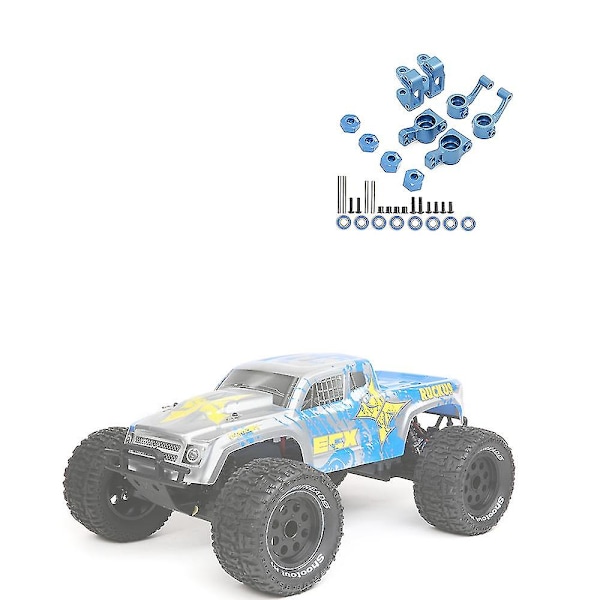 Ohjauslohkocaster-lohkotakanapahex-sovittimet yhteensopivat 1/10 Ecx 2wd -sarjan Ruckus Torment Circuit Up:n kanssa